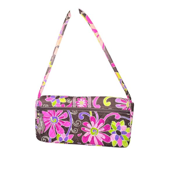 Purple Punch Vera Bradley Knot Just A Clutch Shoulder Bag Detach Strap - Picture 11 of 16